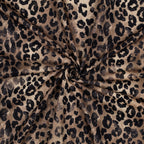 Leopard Cotton Viscose Blend 1 Metre Remnant