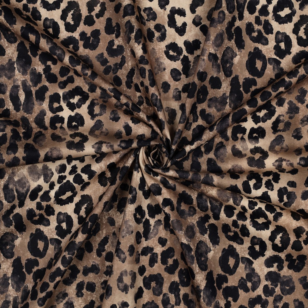 Leopard Cotton Viscose Blend