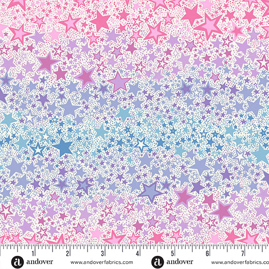 Dance Class Ombre Star Cream MU-247-Q By Makower UK