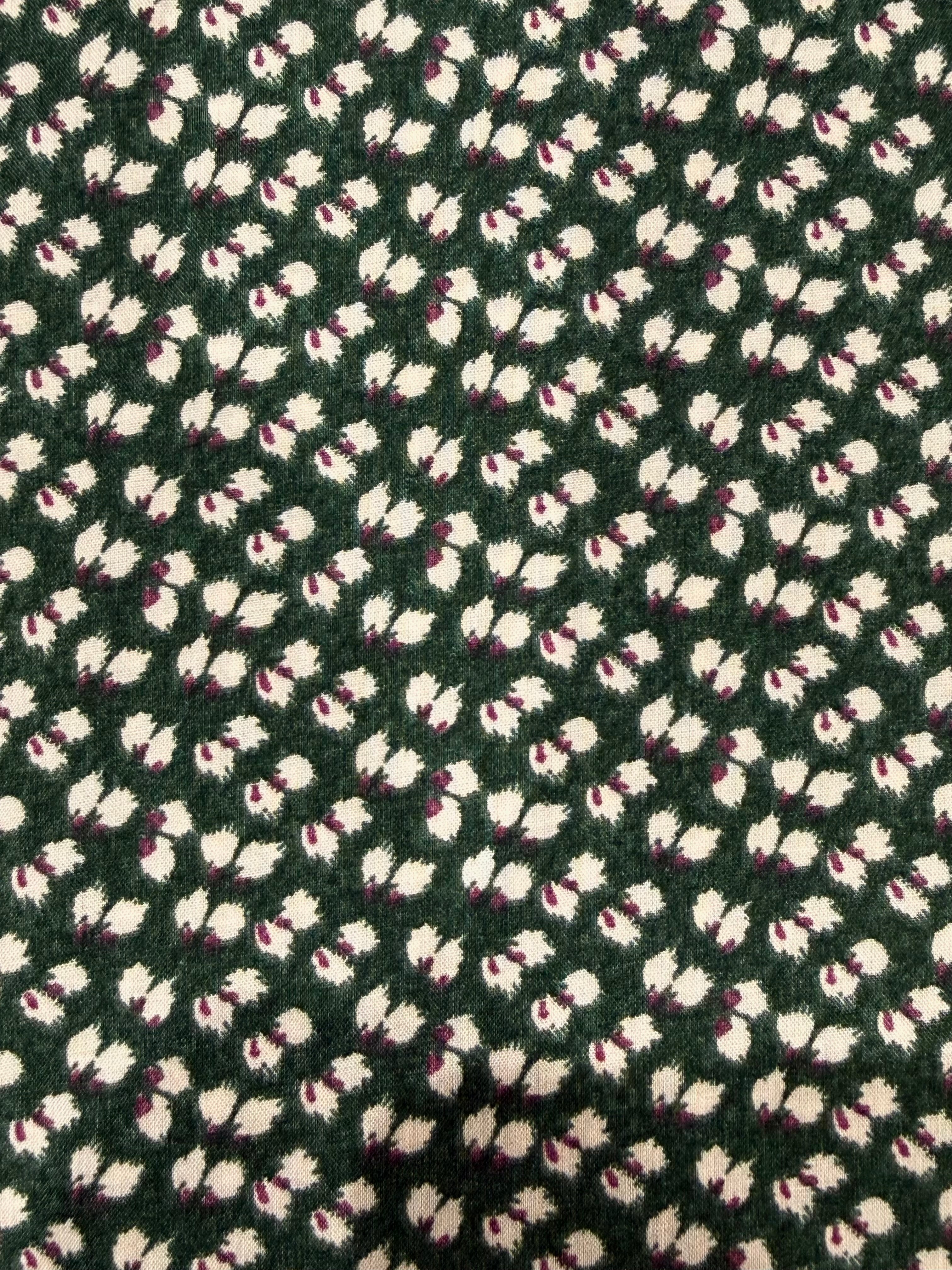 Petals Viscose - Forest Green