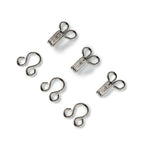Prym 263846 Hooks And Eyes Brass (Silver Colour) No3