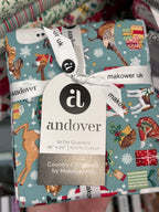 Country Christmas Fat Quarter Bundle x 19 By Makower UK