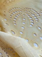 Sunshine Palm Broderie Anglaise Cotton Lawn