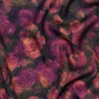 Damson Rose Viscose Satin
