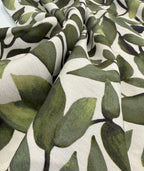 Painterly Leaf Viscose Blend