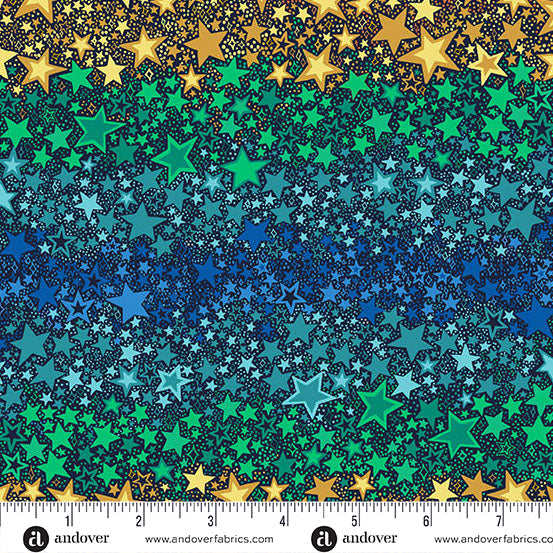 Orbit Ombré Star Blue MU-247B By Makower UK