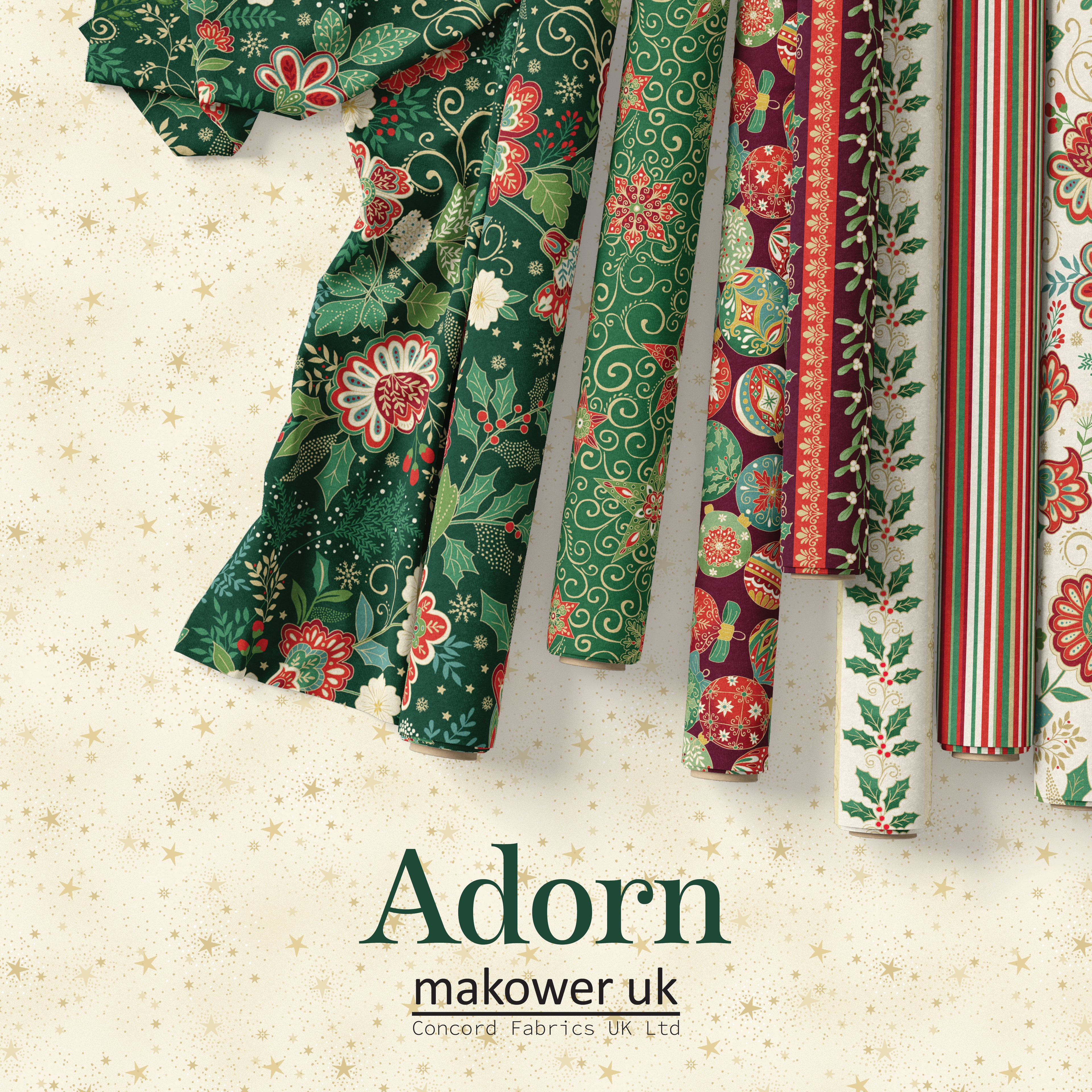 Classic Stripe Cream MU219Q - Adorn By Makower UK