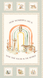 Mini Menagerie Panel By Audrey Roberts For P&B Textiles - PBMMEN6115PA