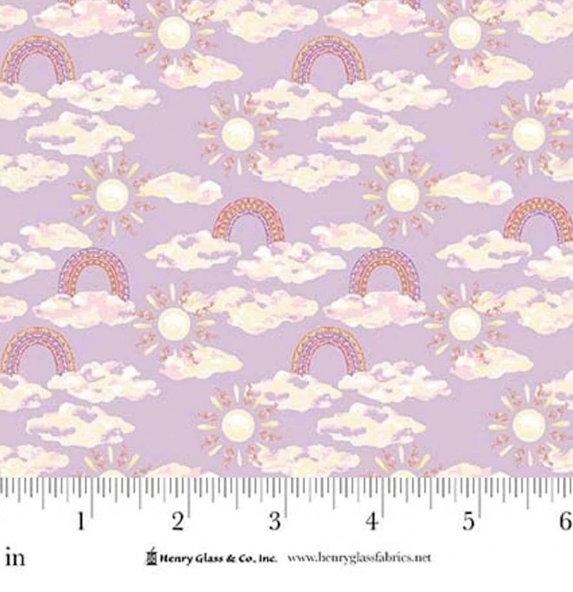 My Darling Unicorn - Rainbows, Clouds, Sun HG2276-50 By Karissa Schulten For Henry Glass