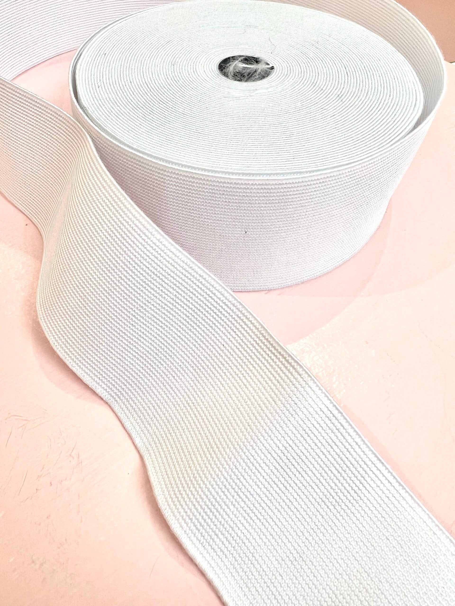 White Woven Elastic 5.0 cm Wide