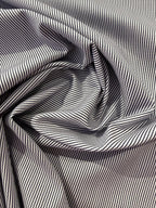 Ex Designer Deadstock Stripe Cotton - Navy