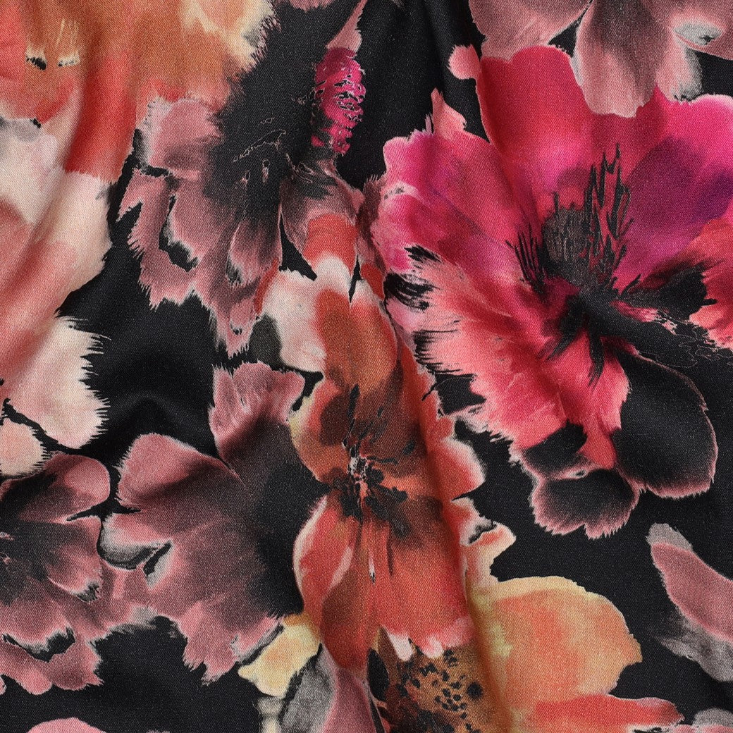 Paintbox Blooms Cotton Viscose Blend