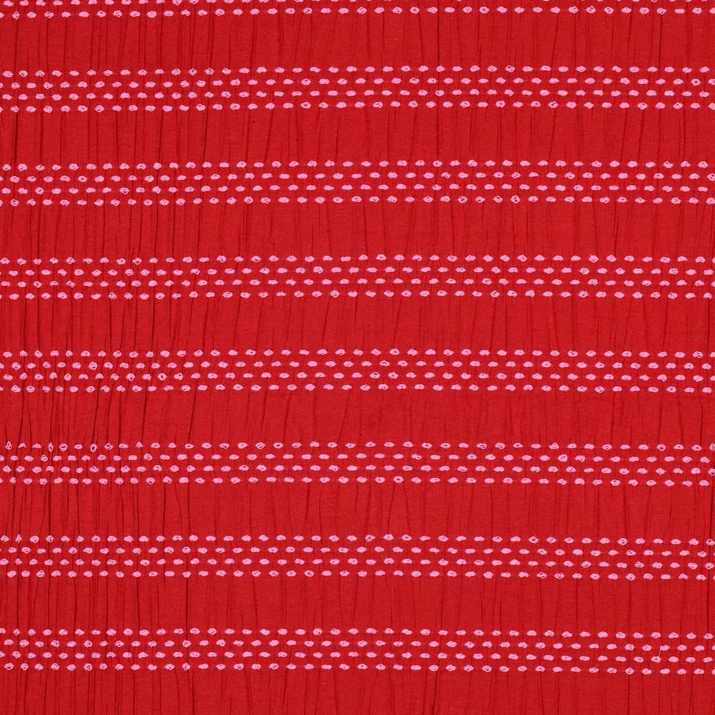 Stitched Stripe Cotton - Red