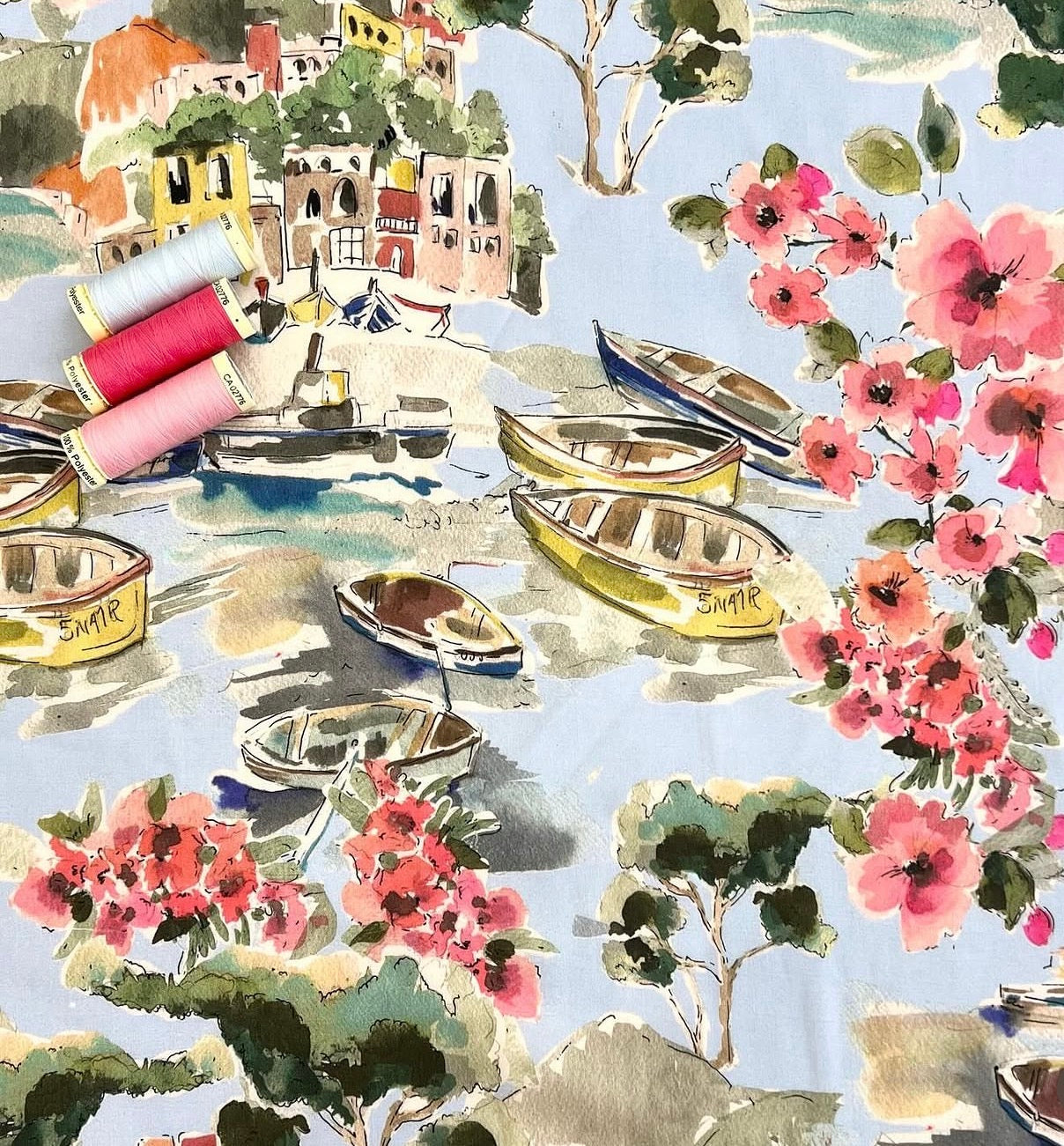 Life In Venice Cotton Marlie Lawn By Lady McElroy
