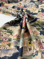 Life in Venice – Evening Viscose Challis Lawn by Lady McElroy