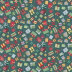 Presents Green MU233G - Country Christmas By Makower UK
