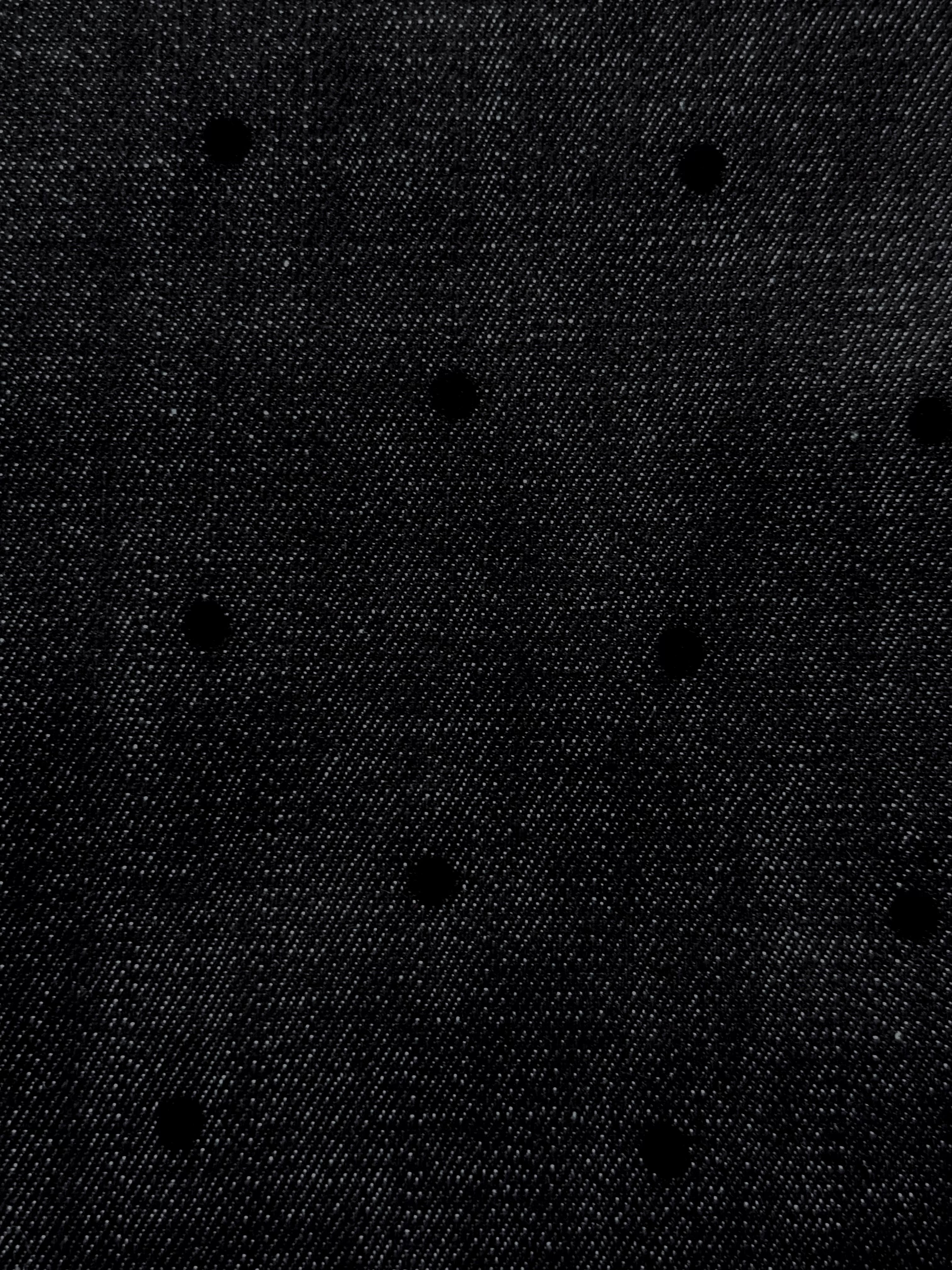 Flock Spot Stretch Indigo Denim