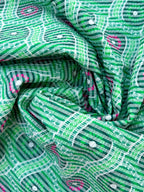 Summer Fresh Seersucker Cotton Blend Ex Designer Deadstock