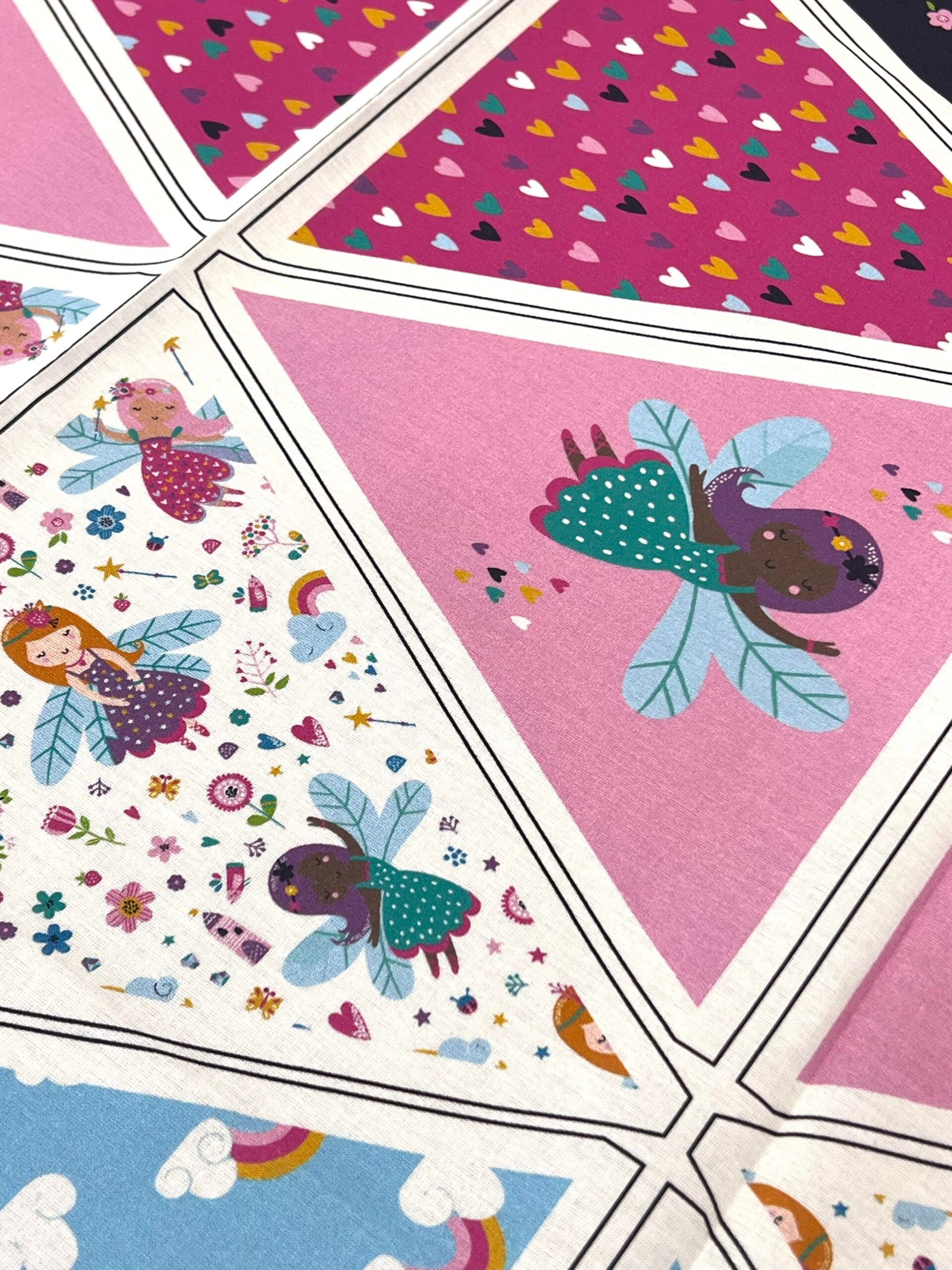 “I Do Believe In Fairies” Cotton Bunting Panel