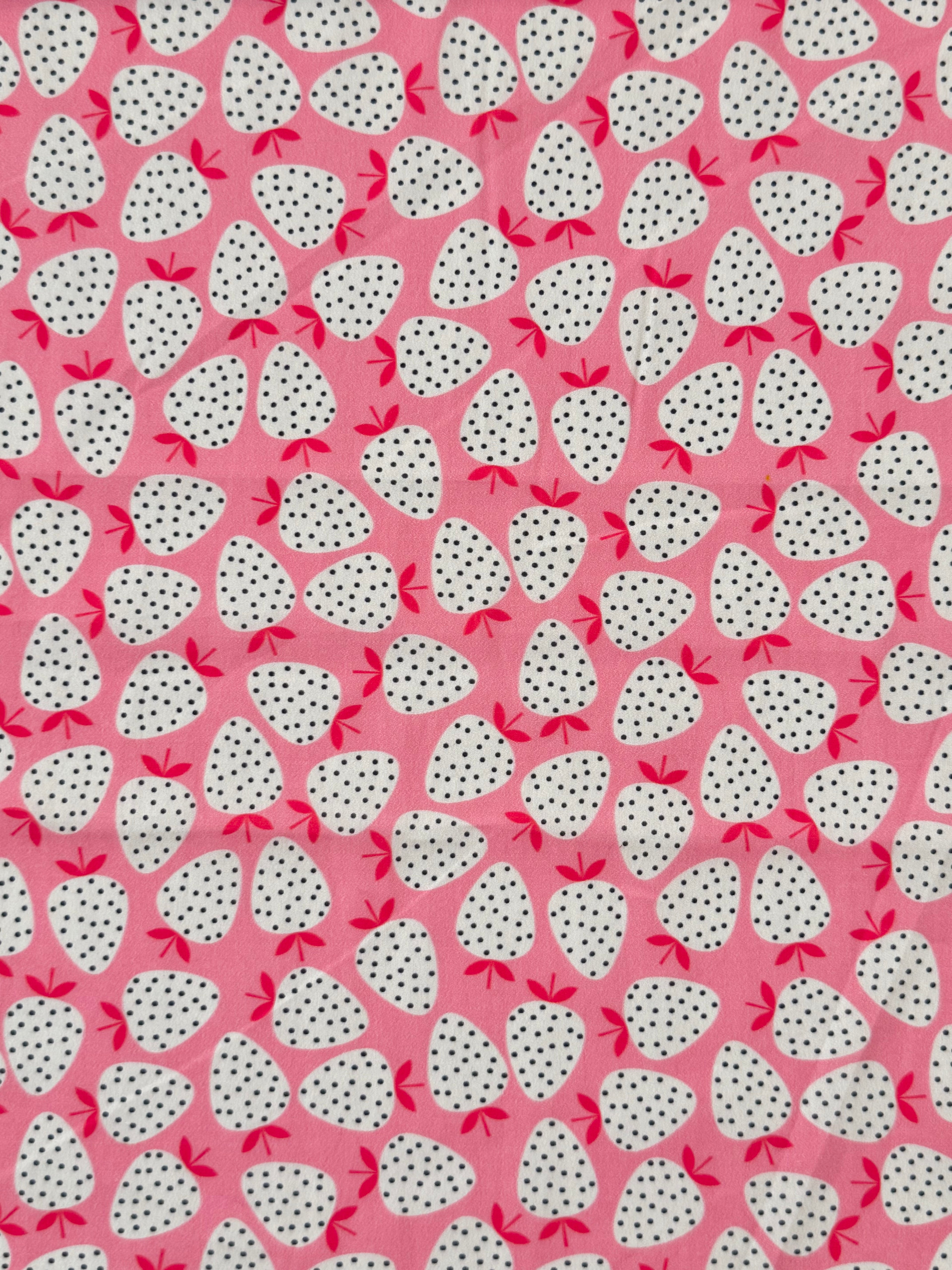 Wild Strawberry Sorbet EXCLUSIVE - PURE 100% Organic Cotton By Lady McElroy