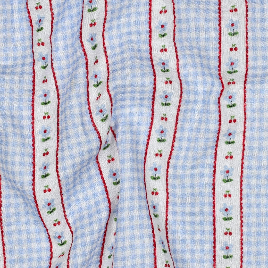 Beatrice Gingham Stripe Double Gauze