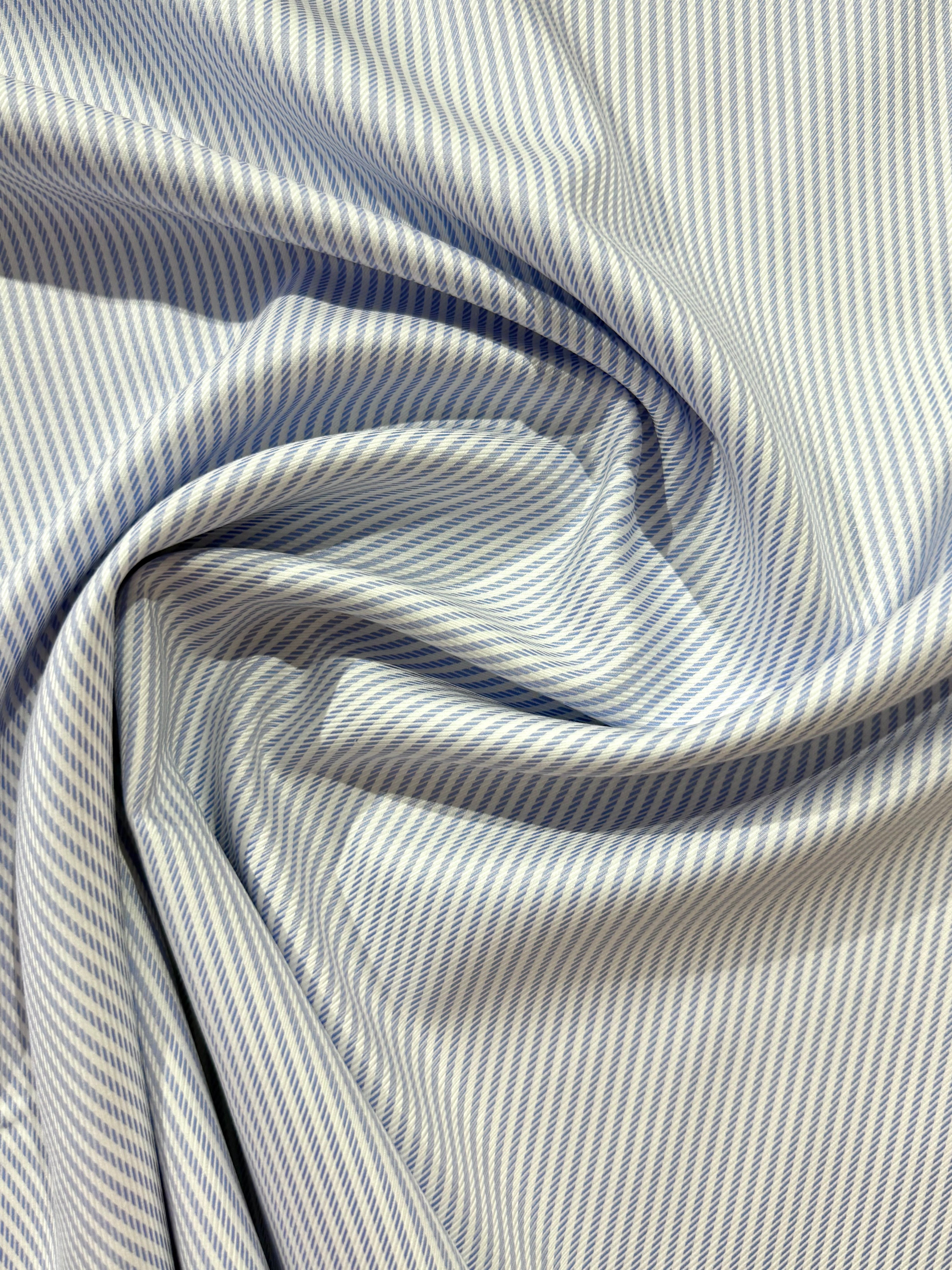 Ex Designer Deadstock Cotton - Sky Blue 90cm Remnant