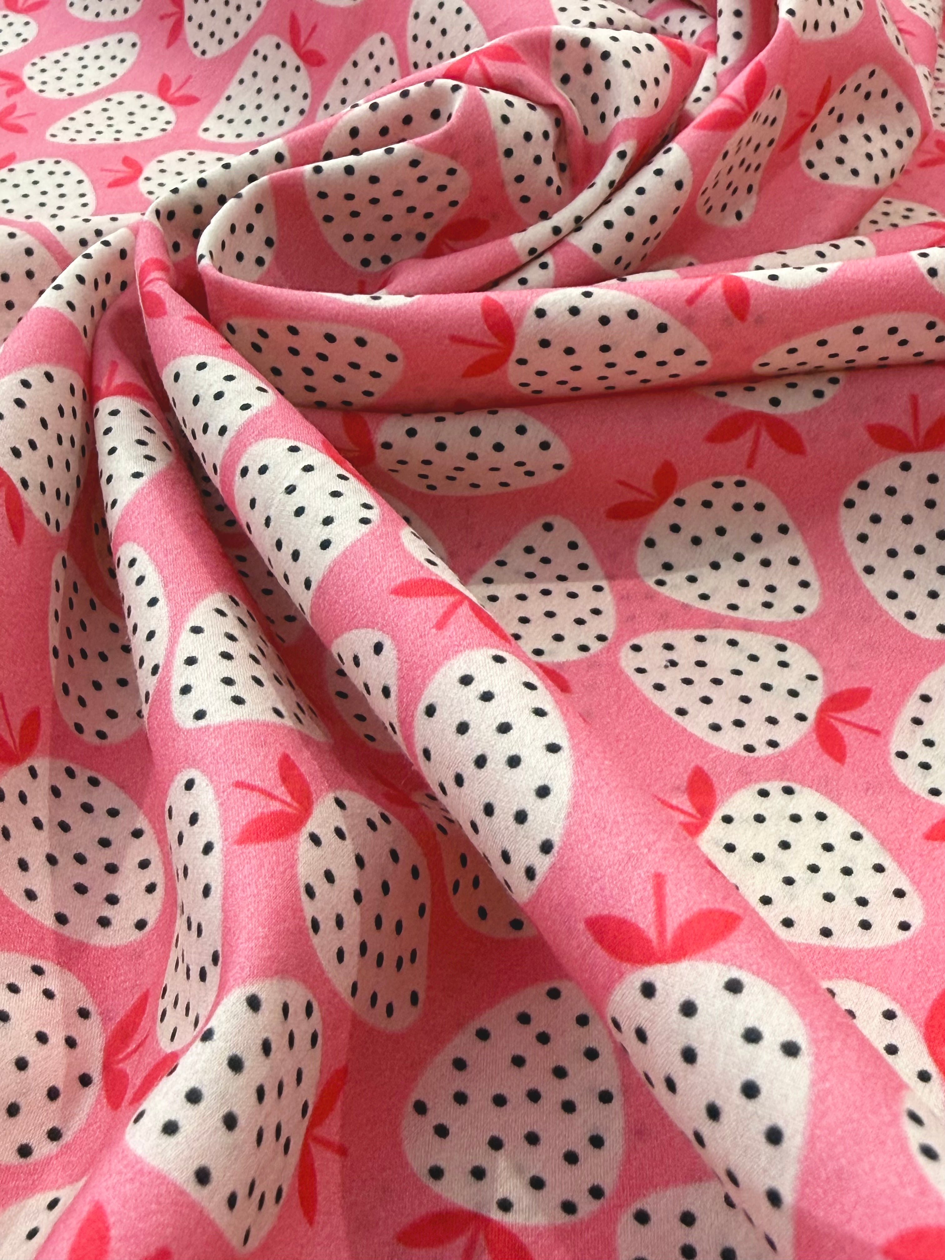 Wild Strawberry Sorbet EXCLUSIVE - PURE 100% Organic Cotton By Lady McElroy