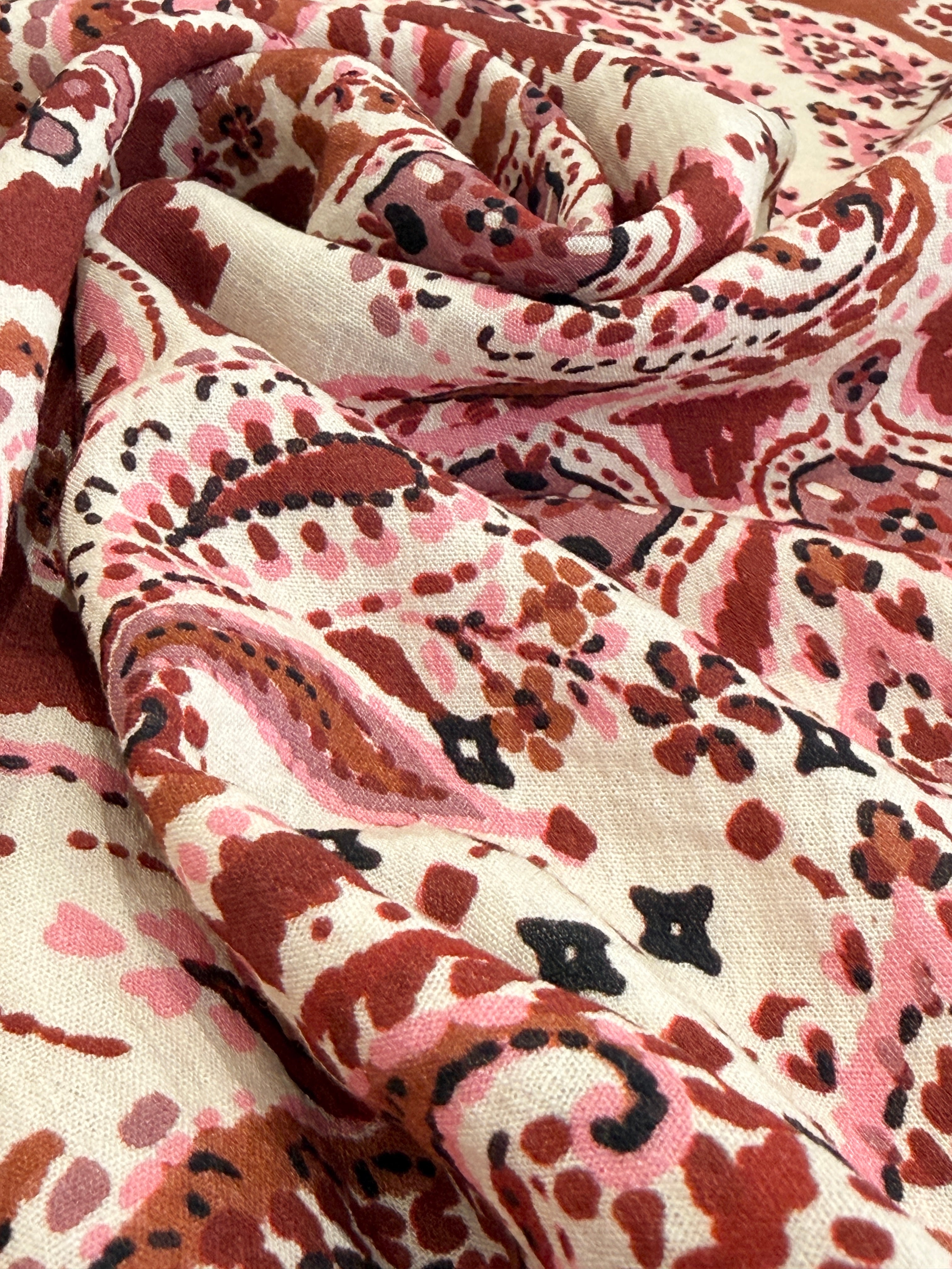 Paisley Viscose Blend Deadstock