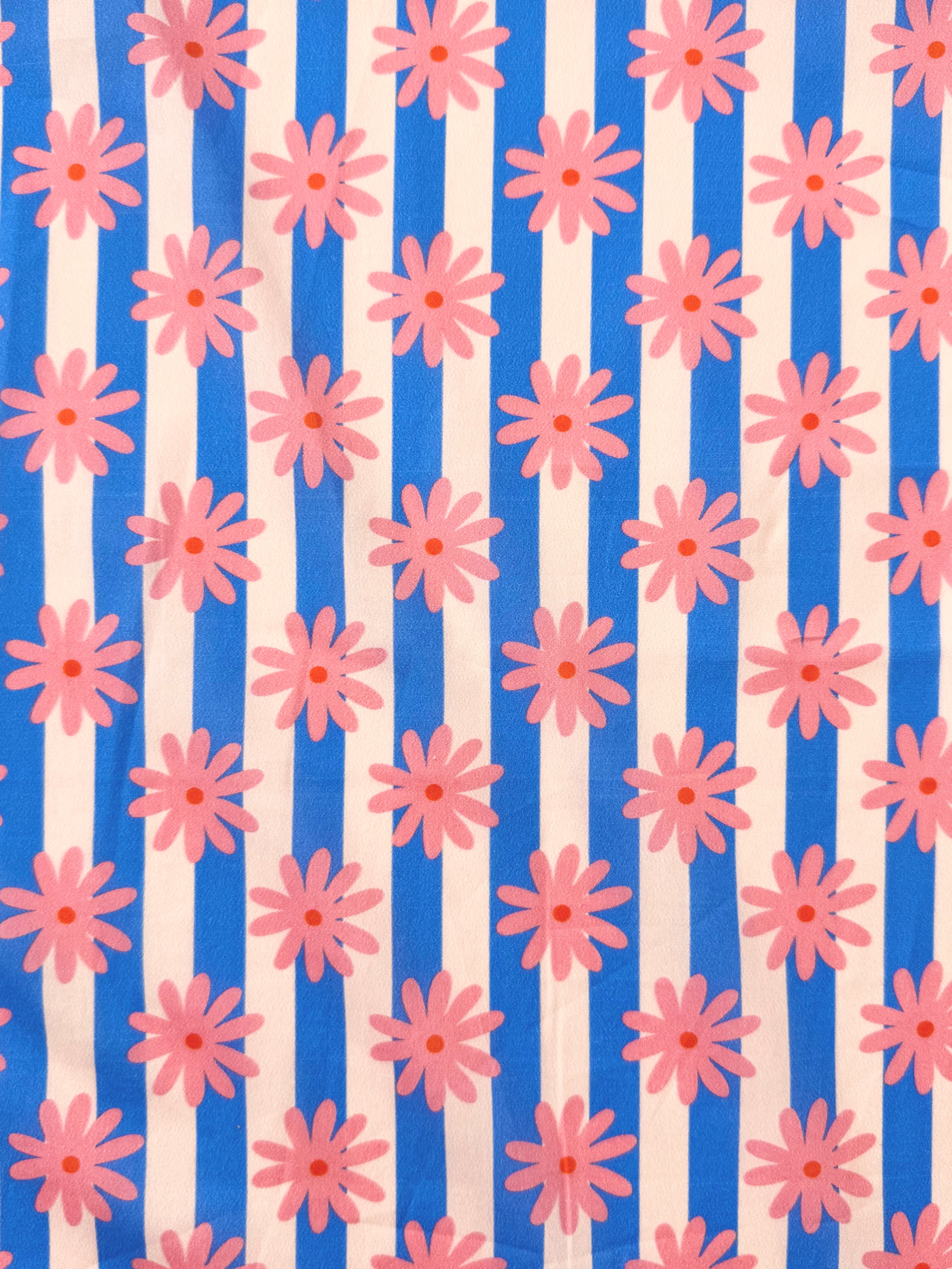 Daisy Stripe EXCLUSIVE - PURE 100% Organic Cotton By Lady McElroy