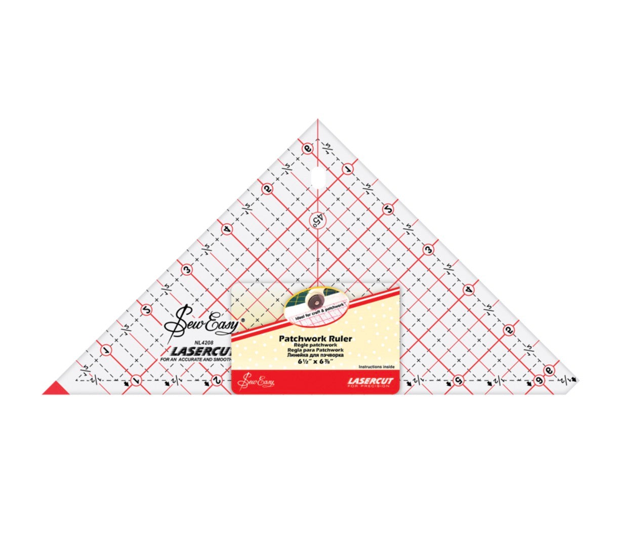 6.5” Inch Quilting Triangle Ruler By Sew Easy