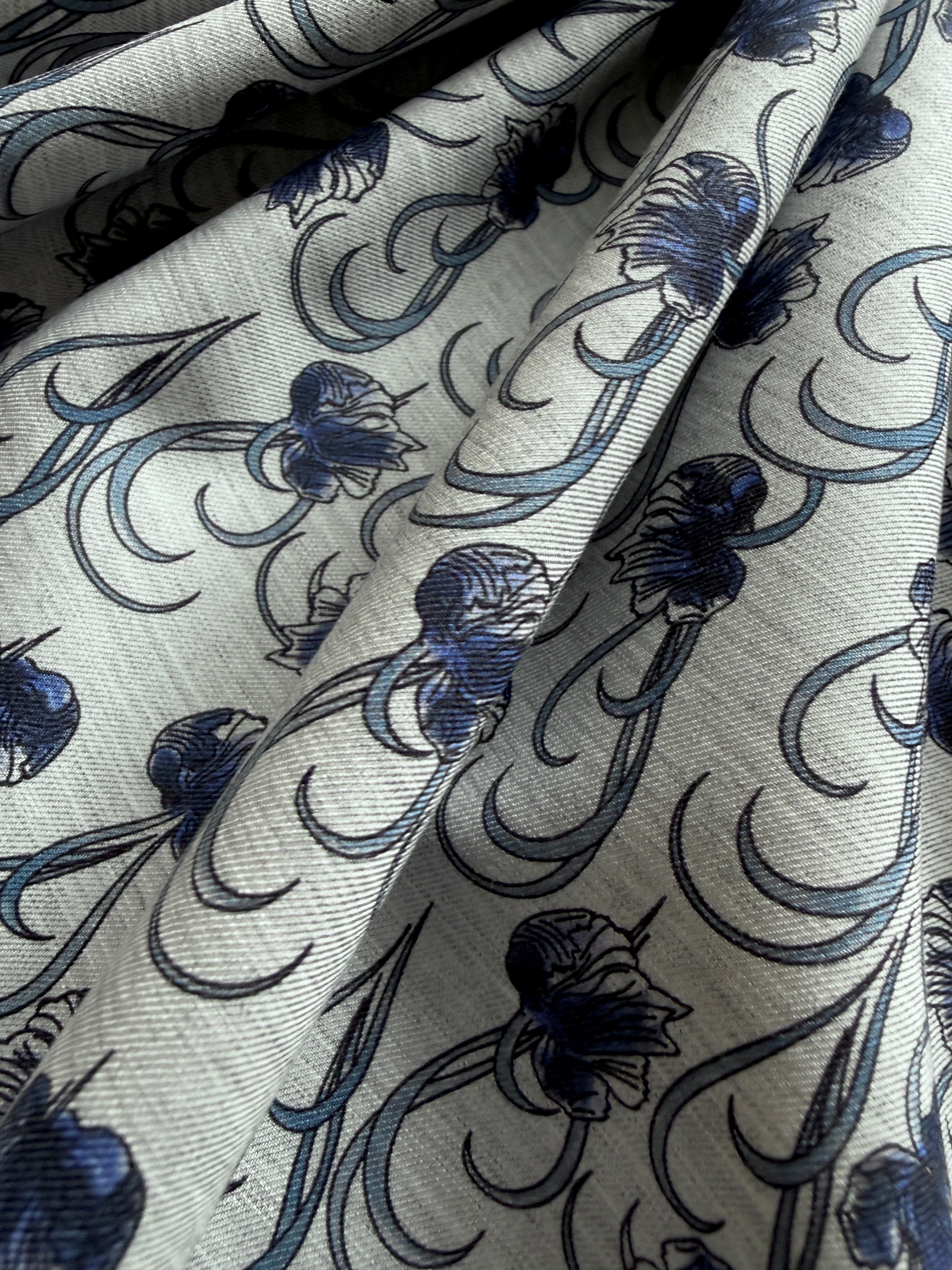 Art Nouveau Cotton Ex Designer Deadstock
