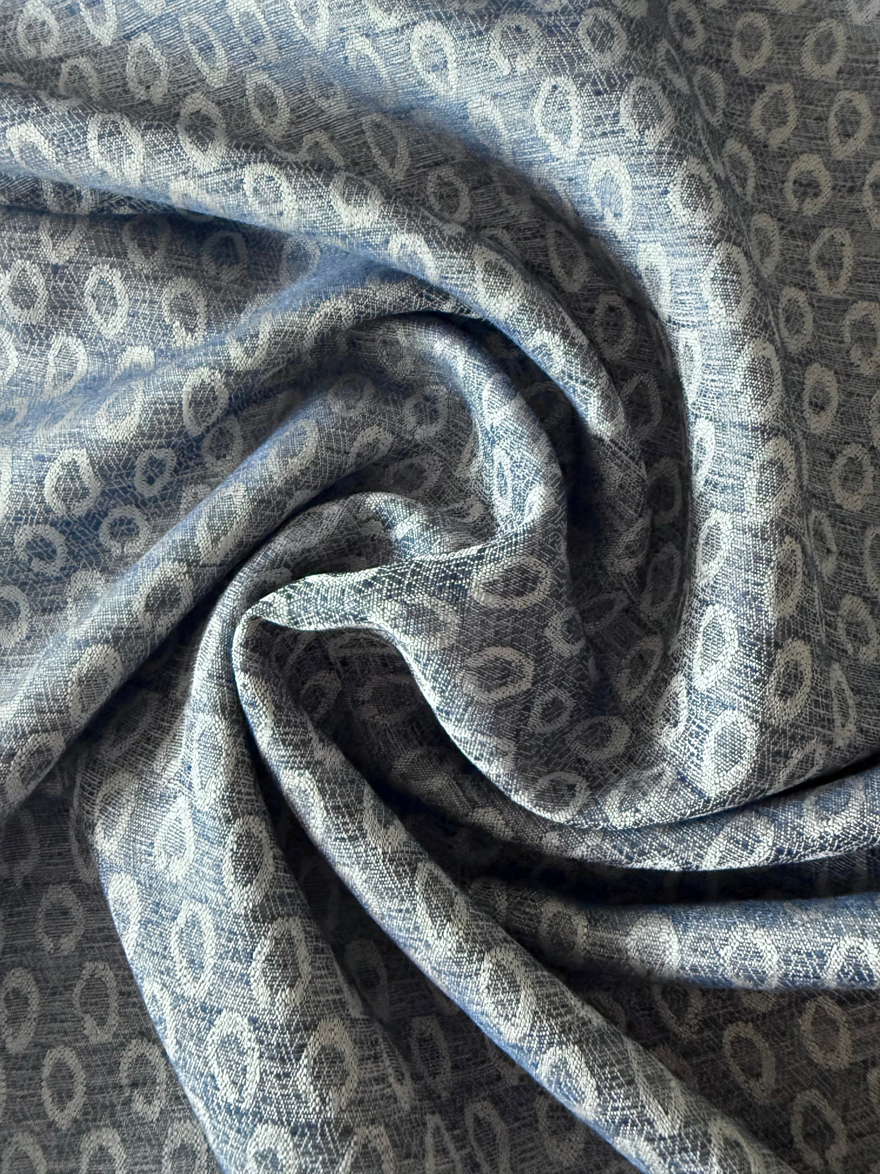 Ex Hobbs Deadstock Spotted Jacquard Denim