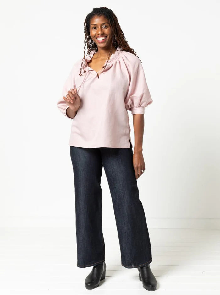 Reynolds Woven Top By Style Arc Sizes 4-16 / 18-30