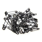 Hemline Gold Assorted Size Safety Pins: Assorted Sizes: 50 Pieces: Black