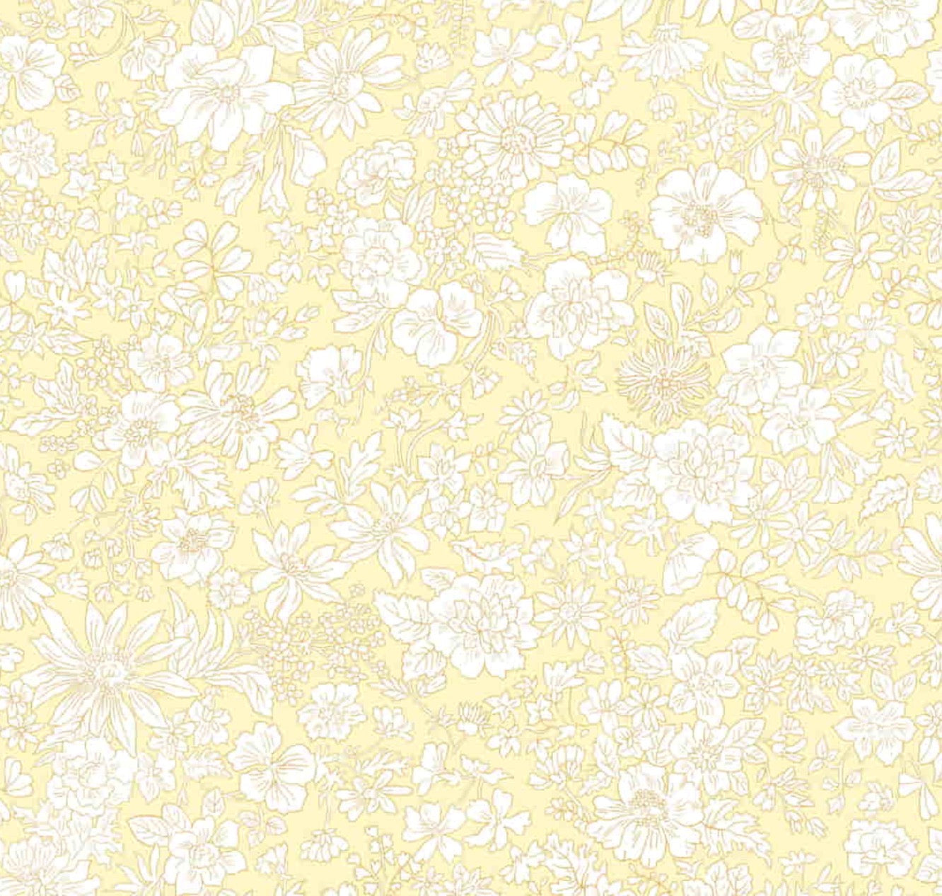 Emily Belle Lasenby Cotton Individual Fat Quarter By Liberty Fabrics - Magnolia (Neutrals) 016666421 A