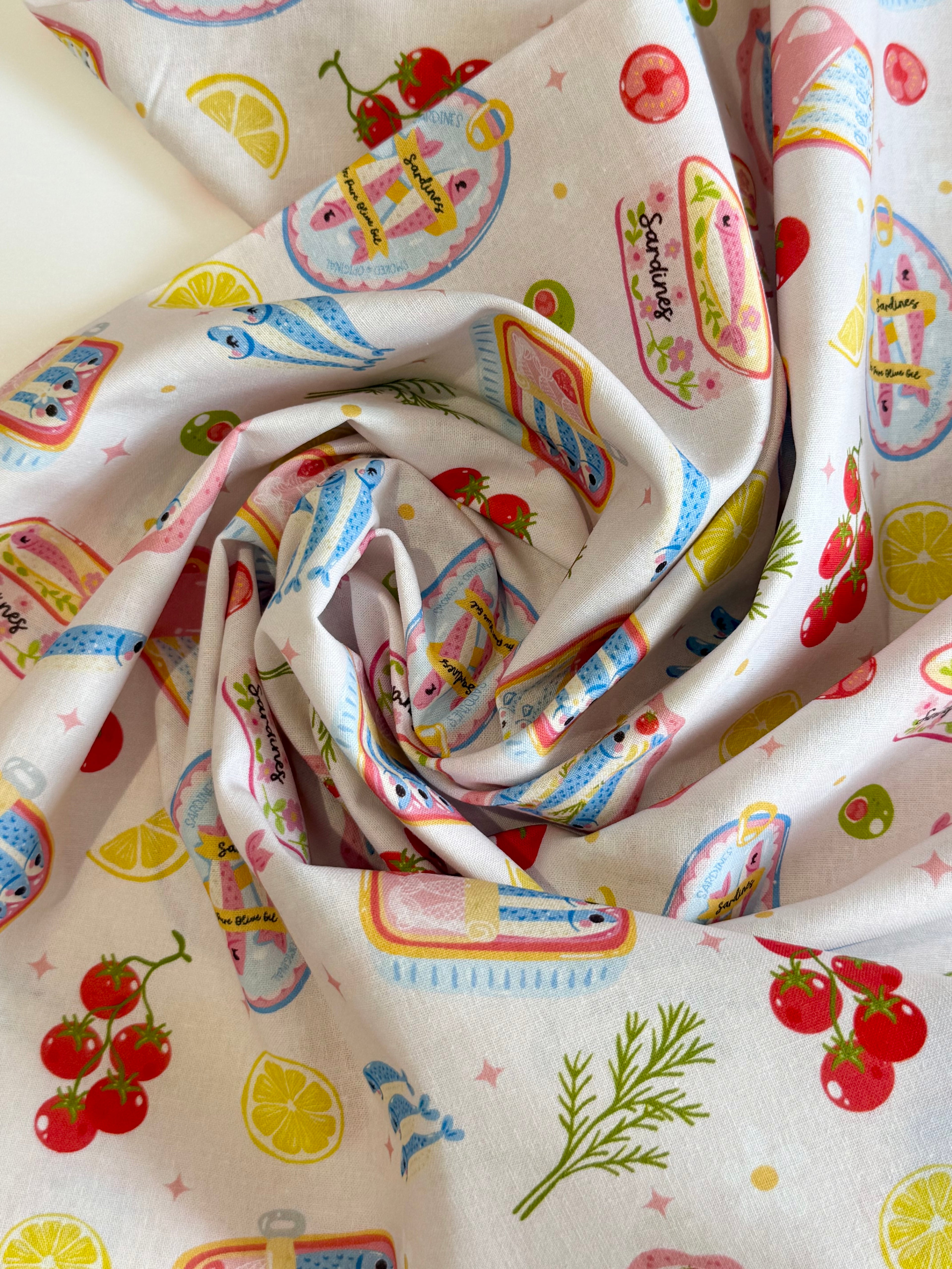 Sardine Picnic Cotton 95cm Remnant