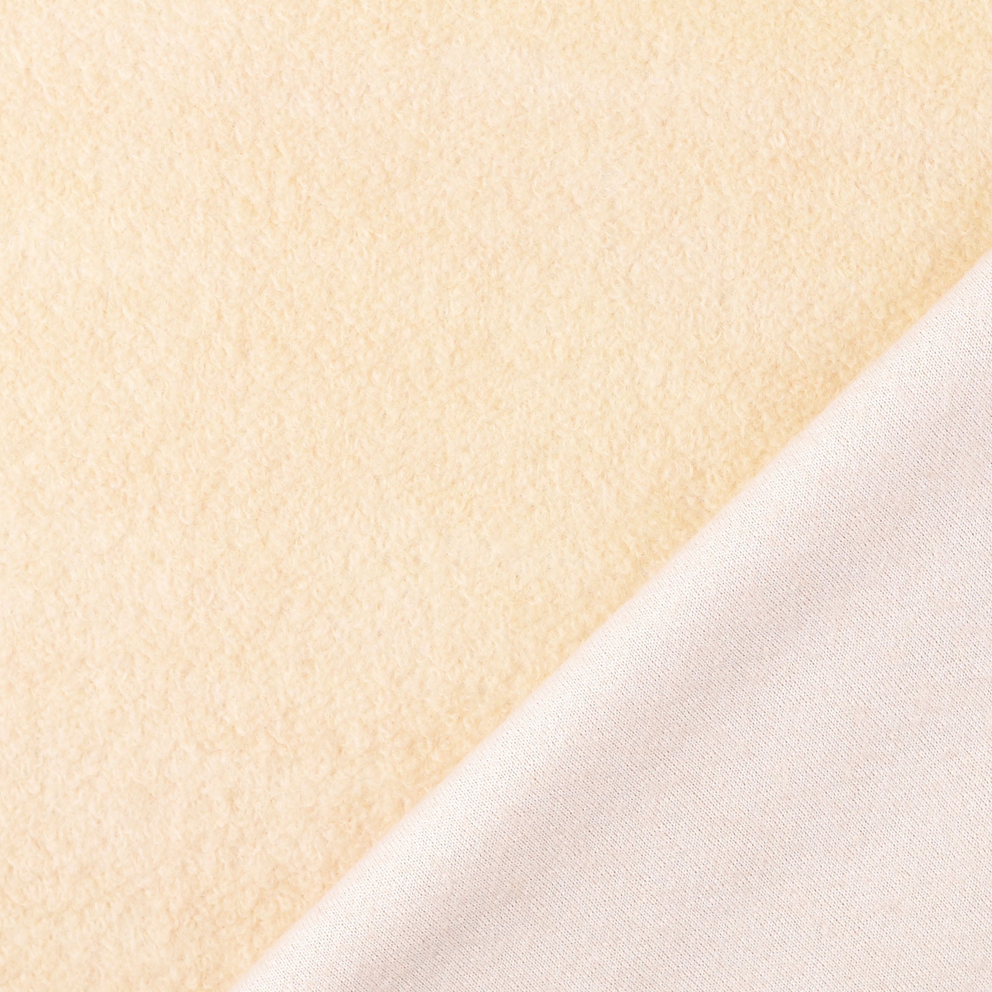 Clotted Cream Bouclé Wool Blend