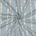 Margot Stripe Flower Cotton Poplin