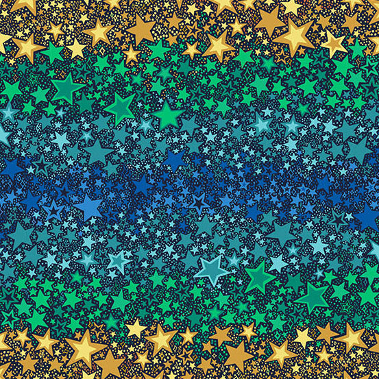 Orbit Ombré Star Blue MU-247B By Makower UK