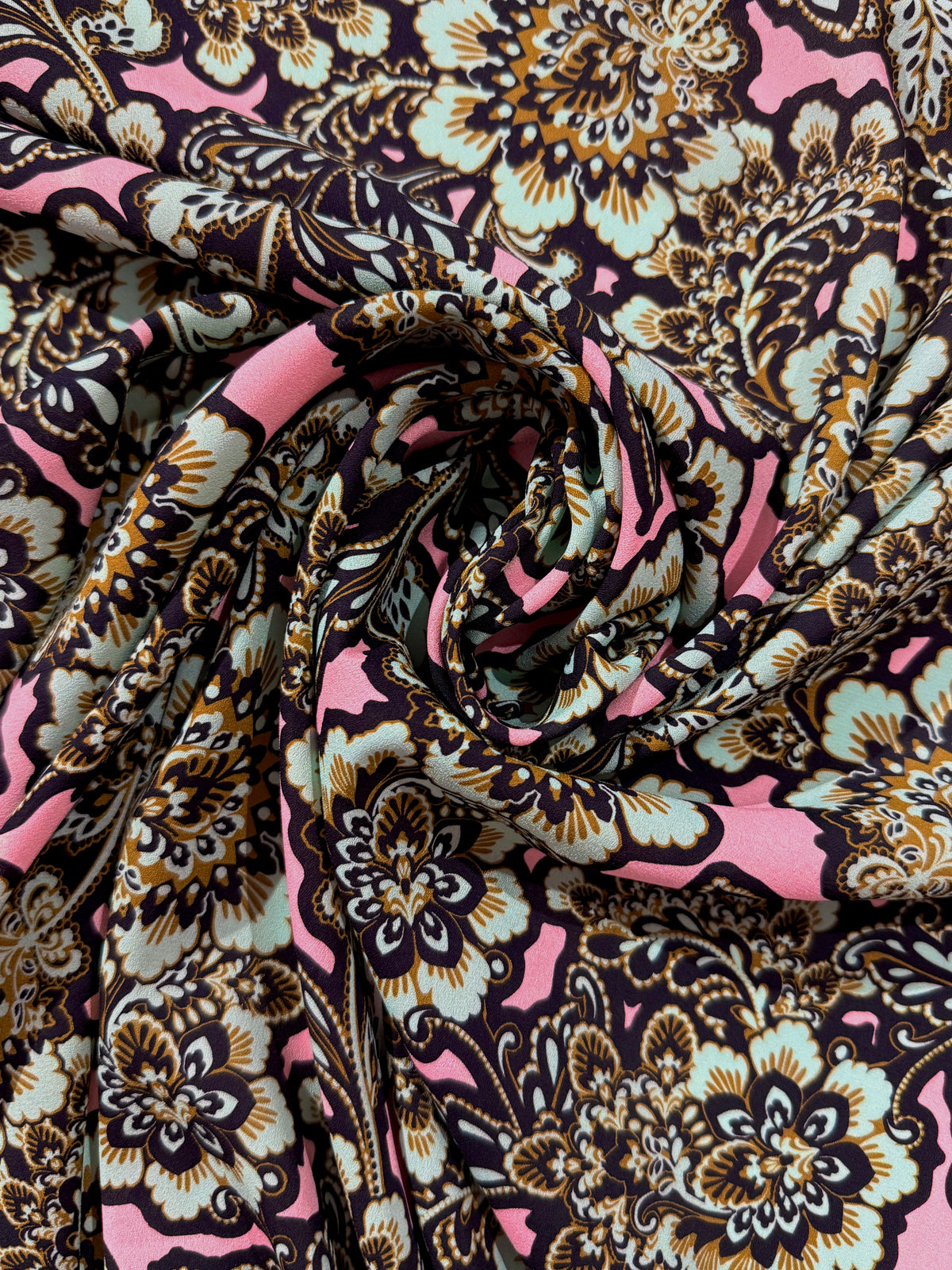 Rose Baroque Deadstock Crêpe