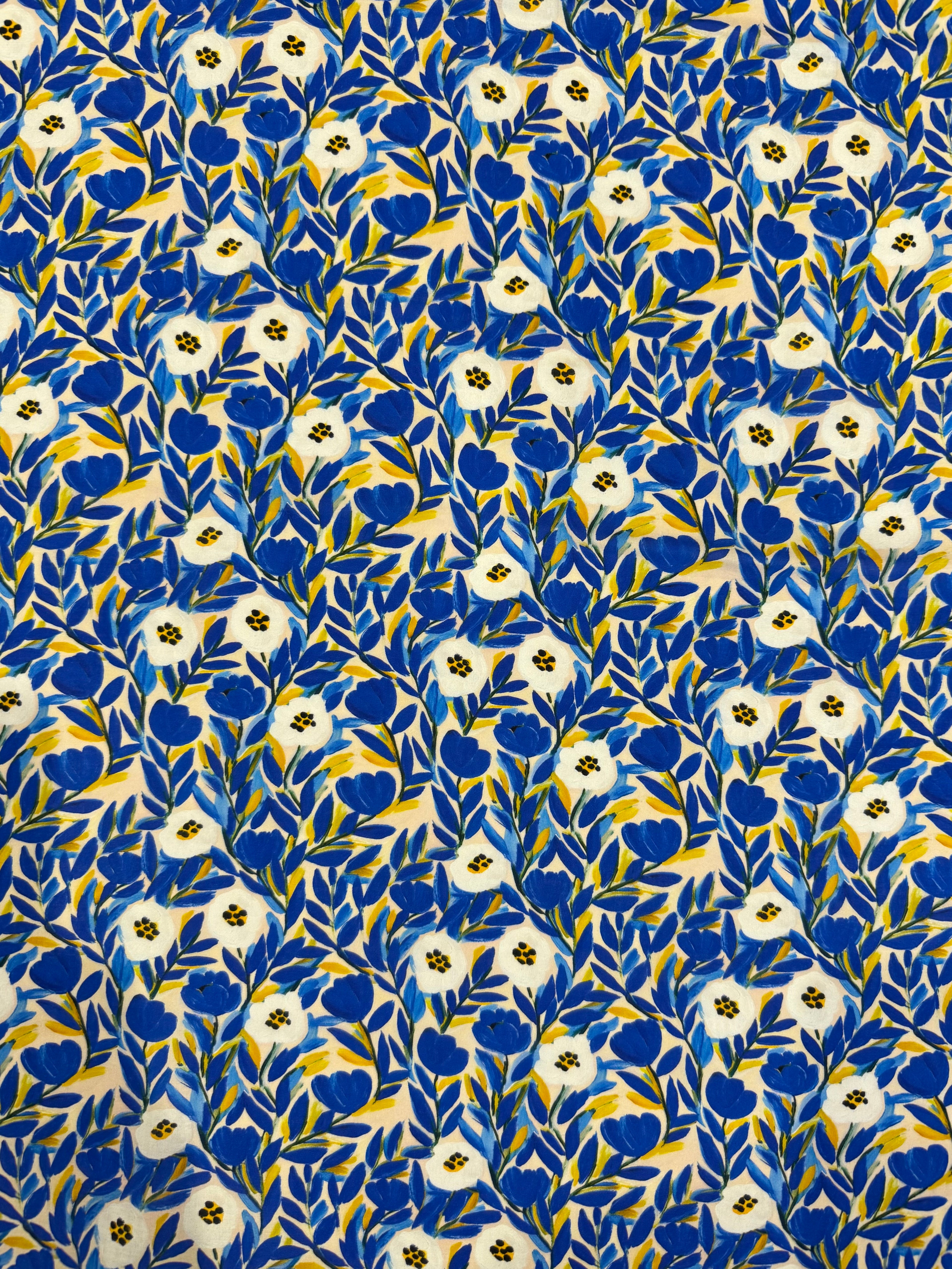 Ceramic Story Flowers Viscose Lawn
