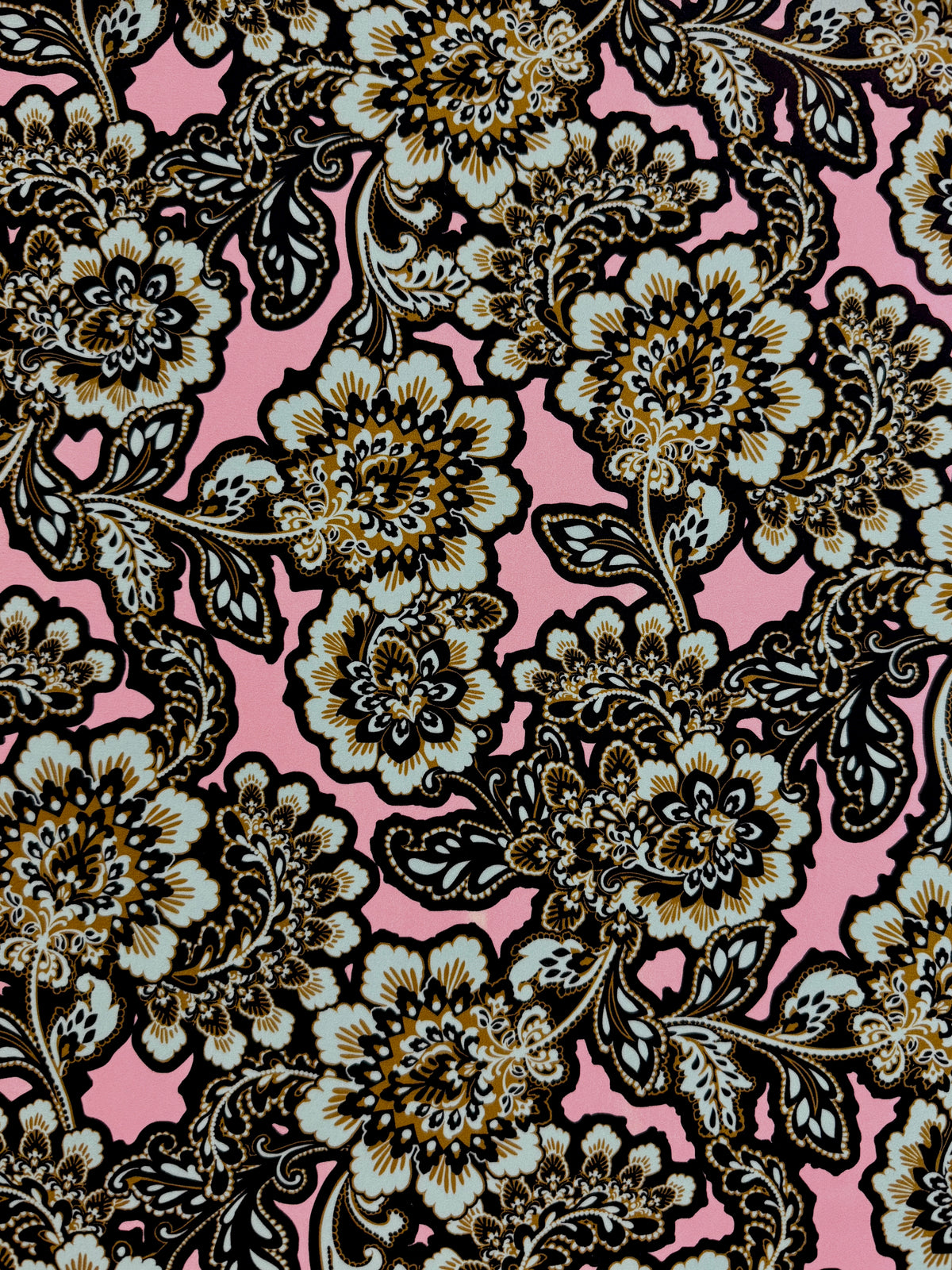 Rose Baroque Deadstock Crêpe