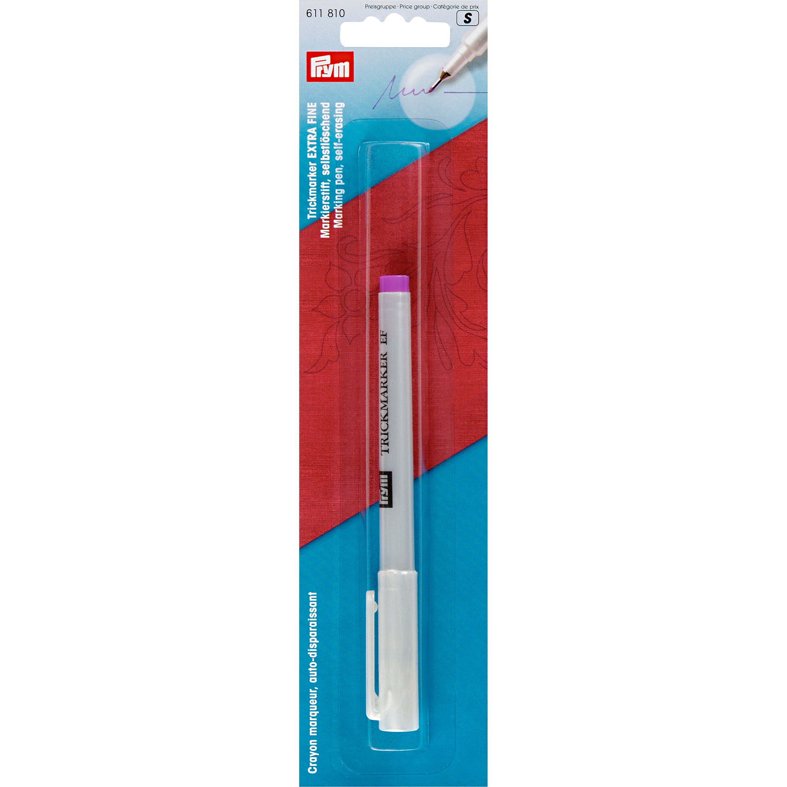 Prym 611810 Trick Marker, Extra Fine, Self Erasing
