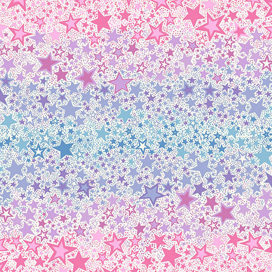 Dance Class Ombre Star Cream MU-247-Q By Makower UK