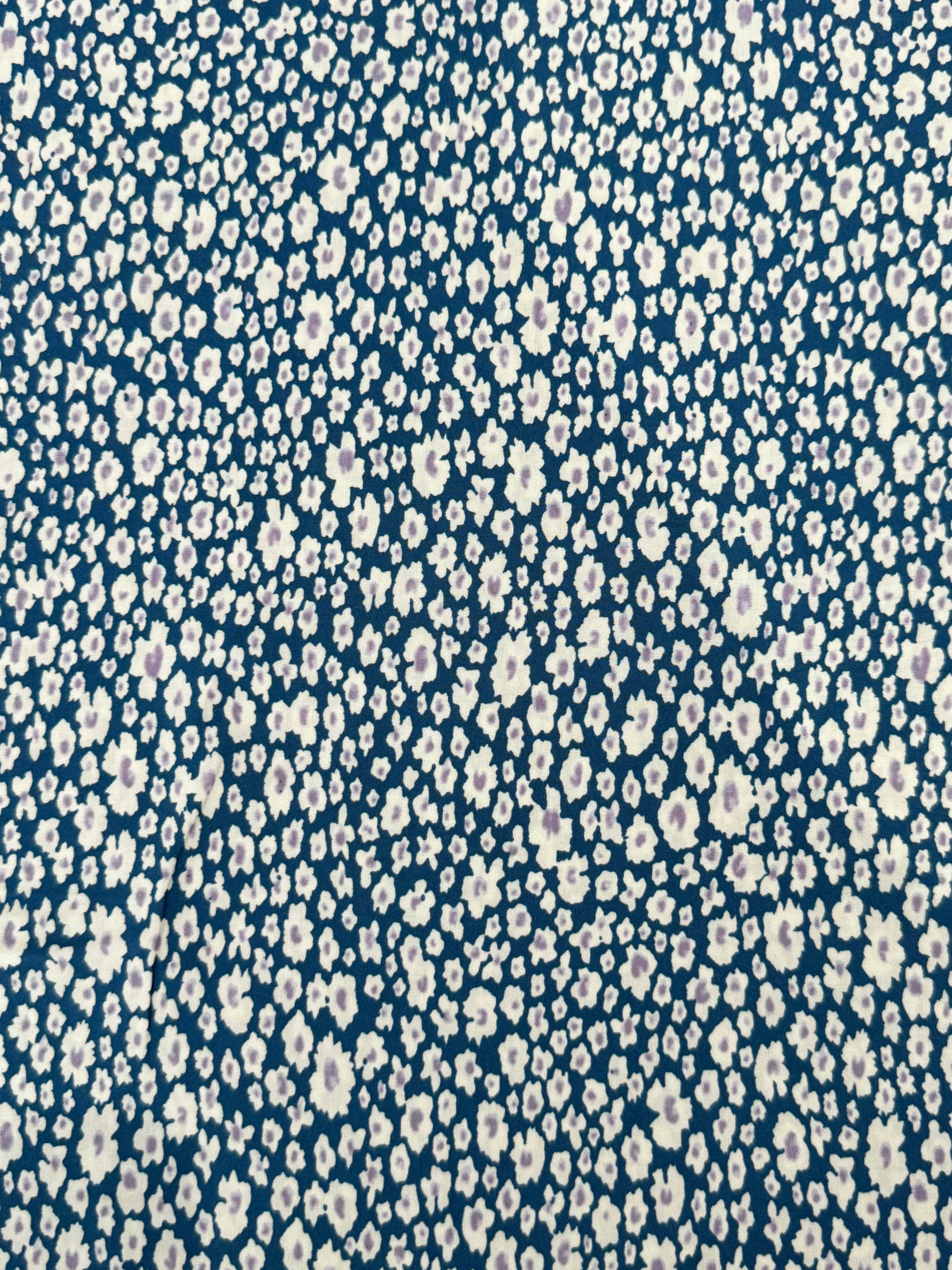 Wild Blossom Lyocell - Blue