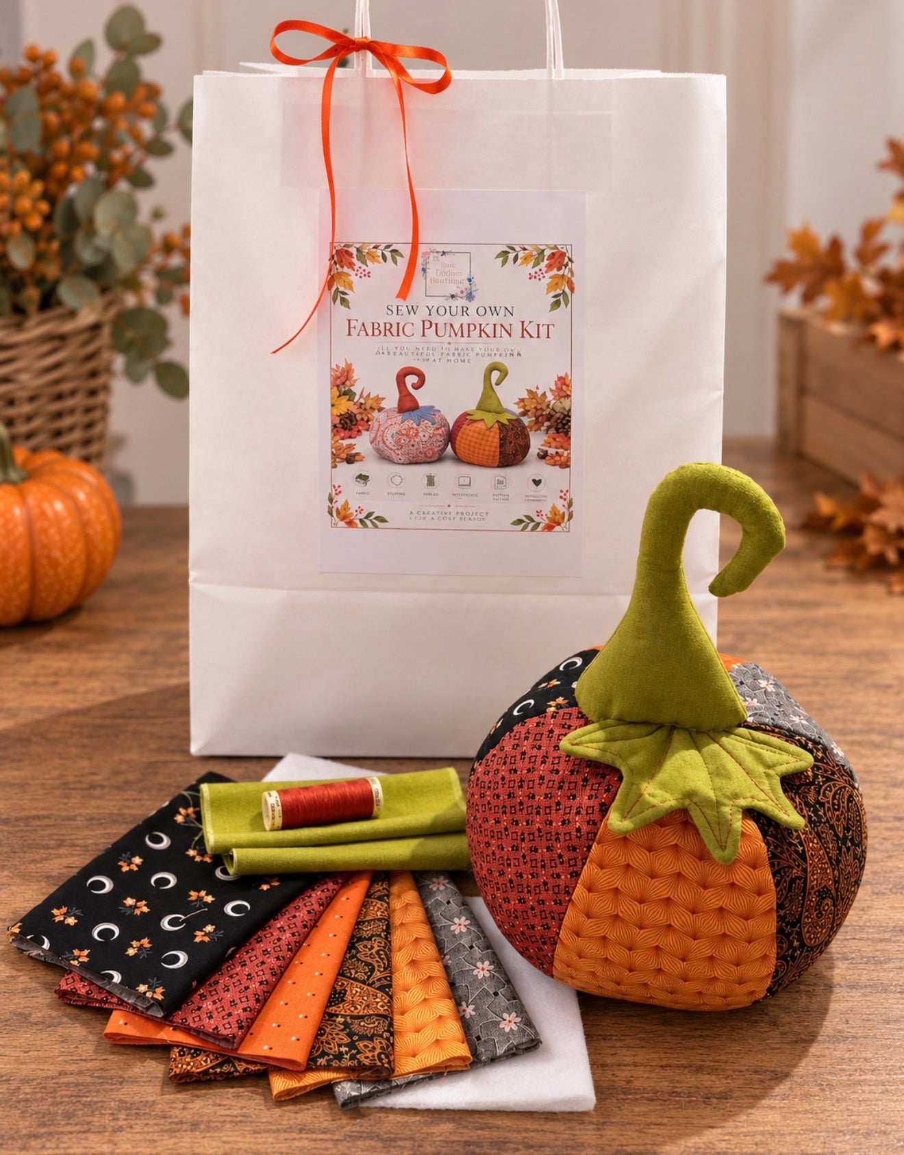 Sew Your Own Fabric Pumpkin Kit