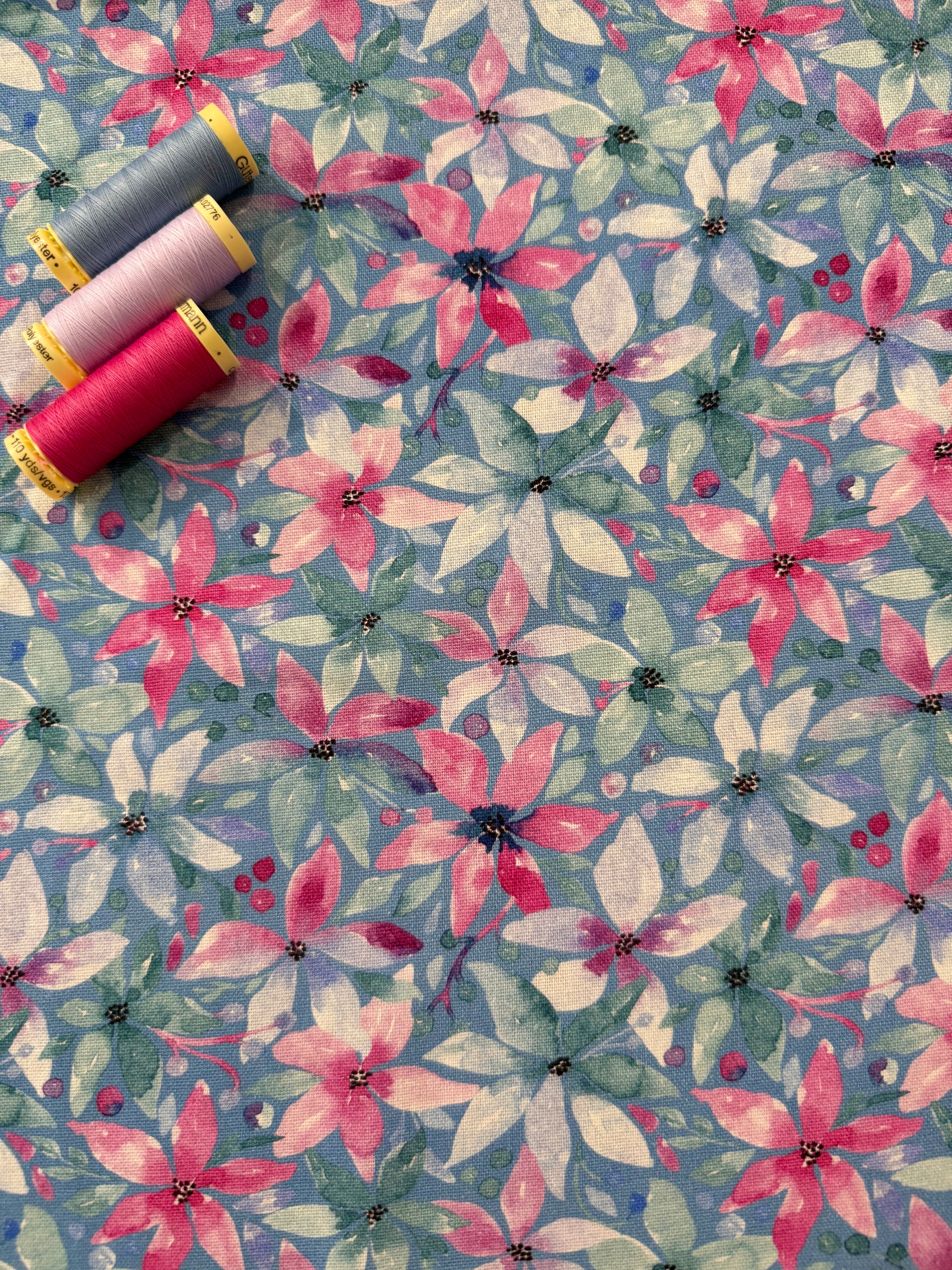 Water Lillies Viscose Linen Blend