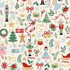 The Nutcracker- Fairytale Cream MU-223-Q - By Makower UK