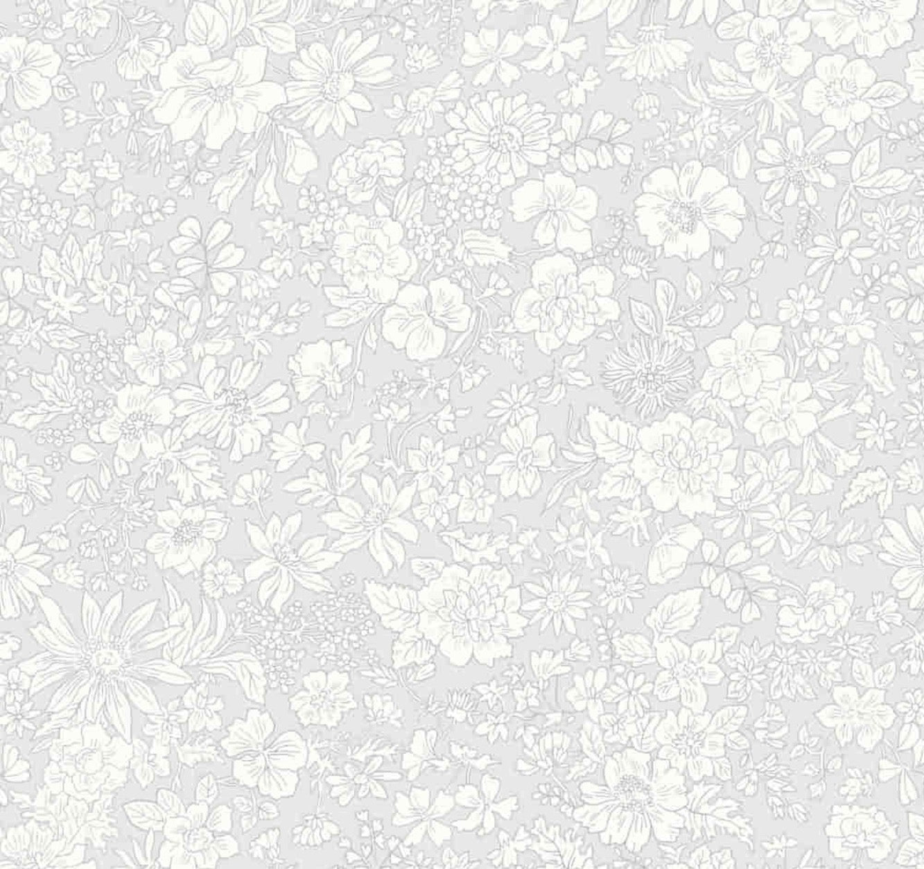 Emily Belle Lasenby Cotton Individual Fat Quarter By Liberty Fabrics - Silver Birch (Neutrals) 016666426 A
