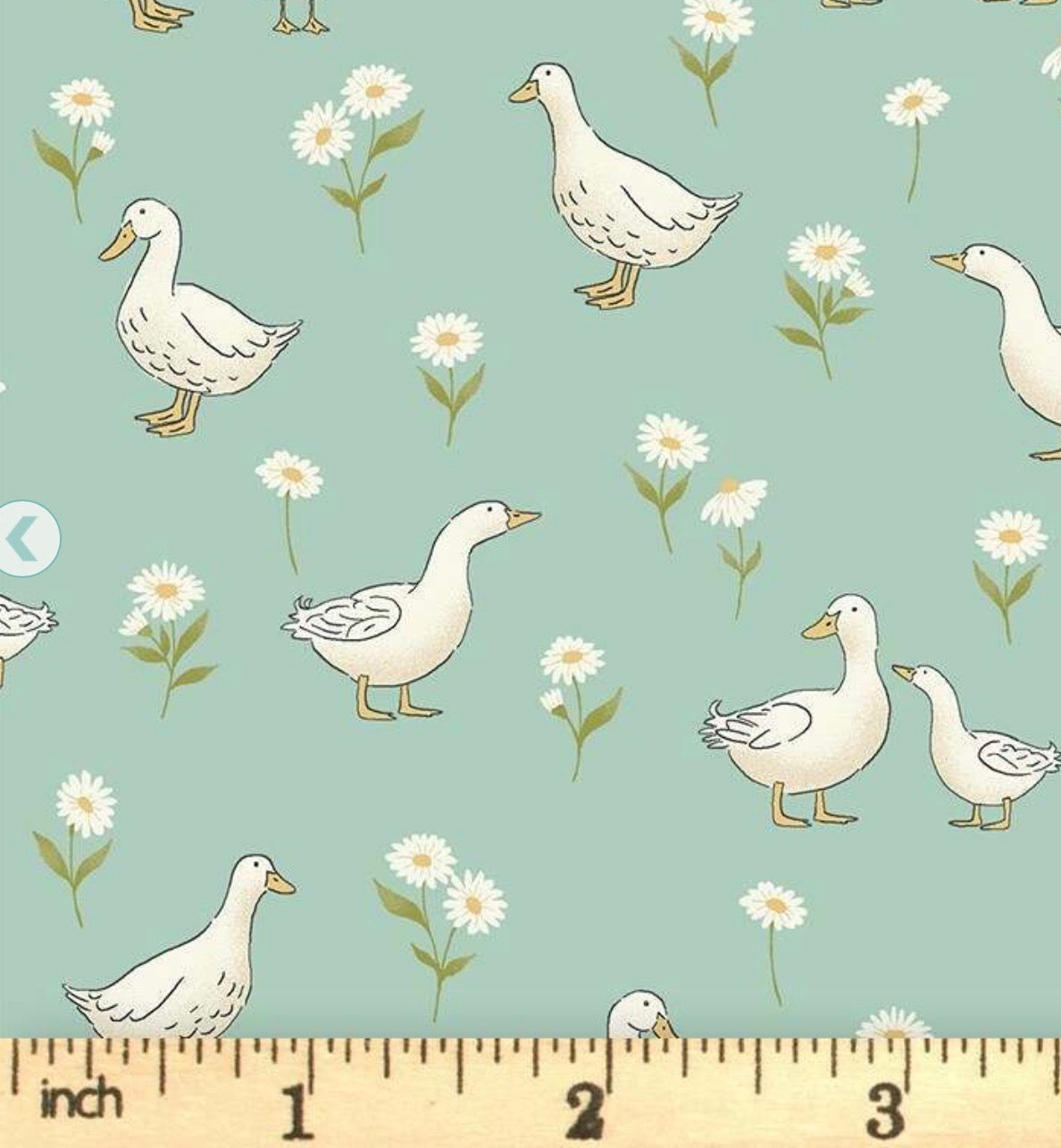 Little Ones - Ducks Teal 190/T - By Makower UK